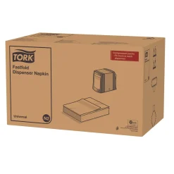 Dispenserservett Tork N2 1-lag Vit 30x24cm
