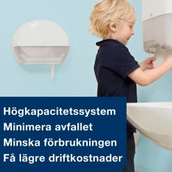 Dispenser Toalettpapper Tork T2 Mini Jumbo Vit