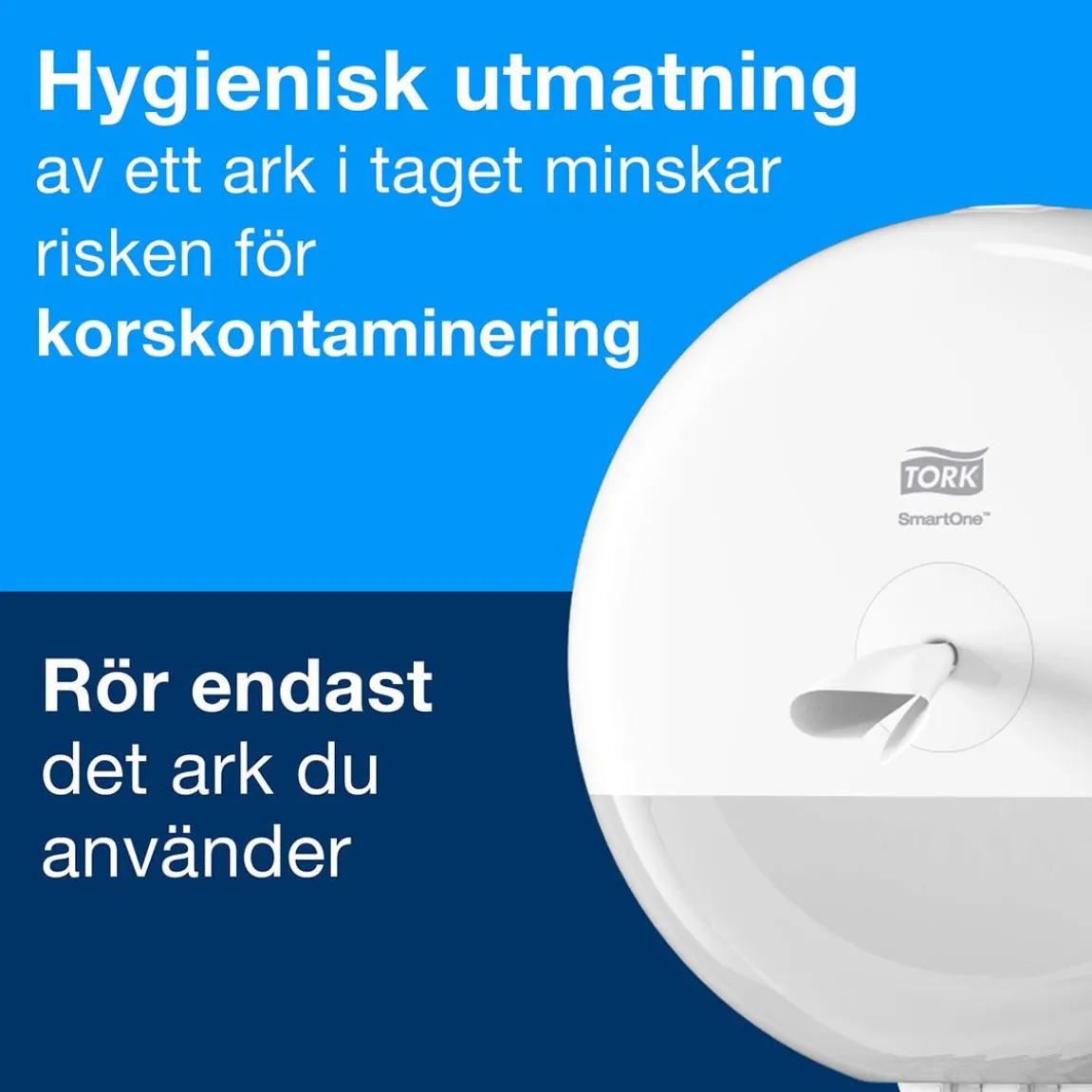 Dispenser Toalettpapper Tork T9 SmartOne Mini Twin Vit