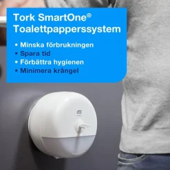 Dispenser Toalettpapper Tork T8 SmartOne Vit