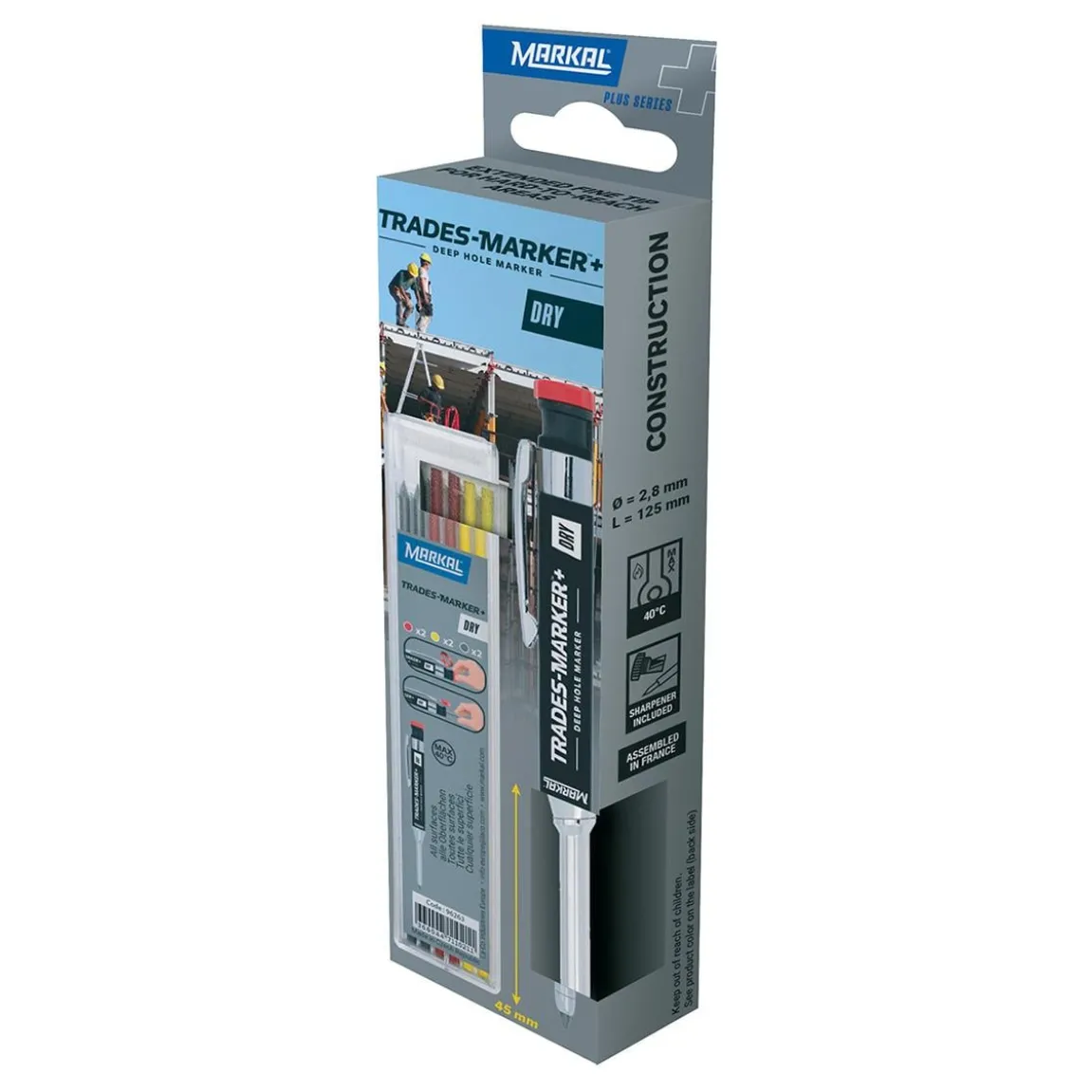Djuphålsmärkare Markal Construction Ink 6 Refill