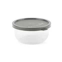 Dressingbägare med Lock Flergångs PP Rund Svart 75ml