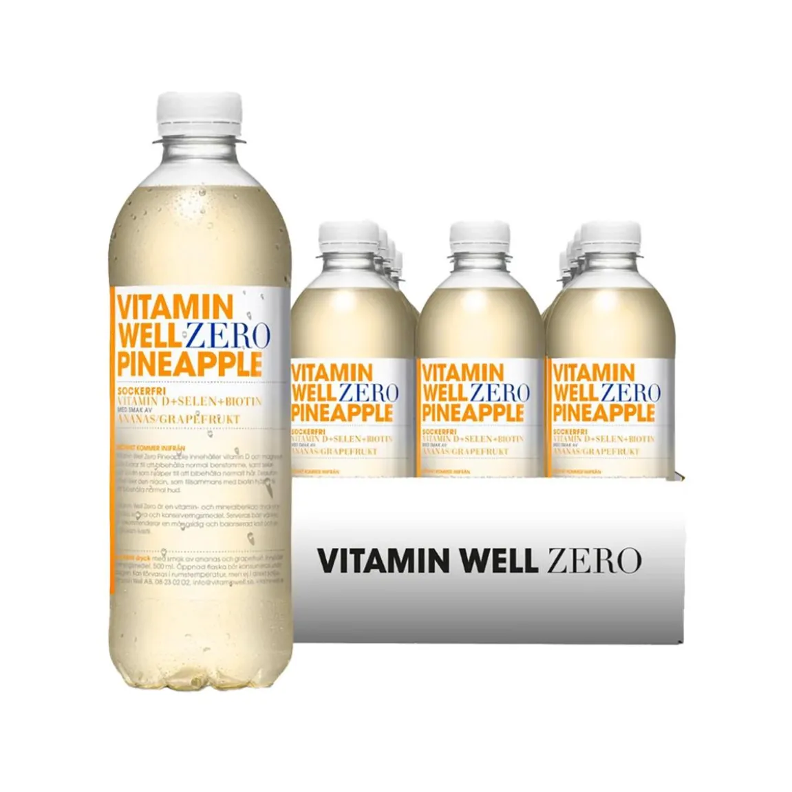 Dryck Vitamin Well Zero Pinapple 50cl exkl pant