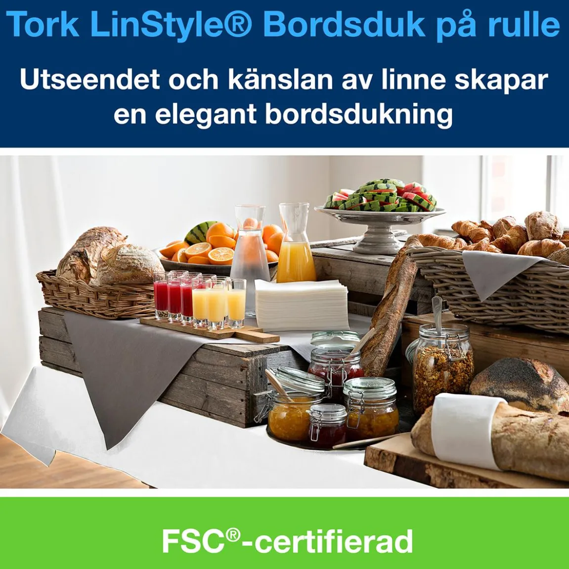 Duk Tork Linstyle Vit 1,2x20m