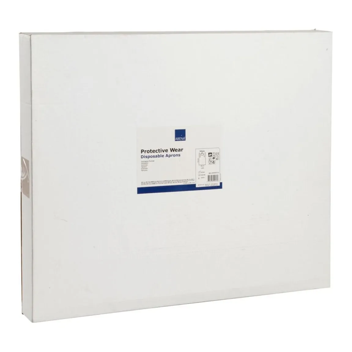 Engångsförkläde Abena LDPE 30my Vit 80x130cm