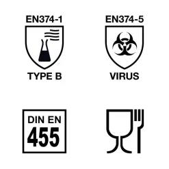 Engångshandske Amabilia Nitril Rosa XS