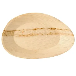 Engångstallrik Palmblad oval 26x17cm