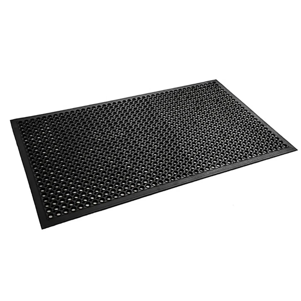 Entrématta Sanitop Gummimatta Svart 90x150cm
