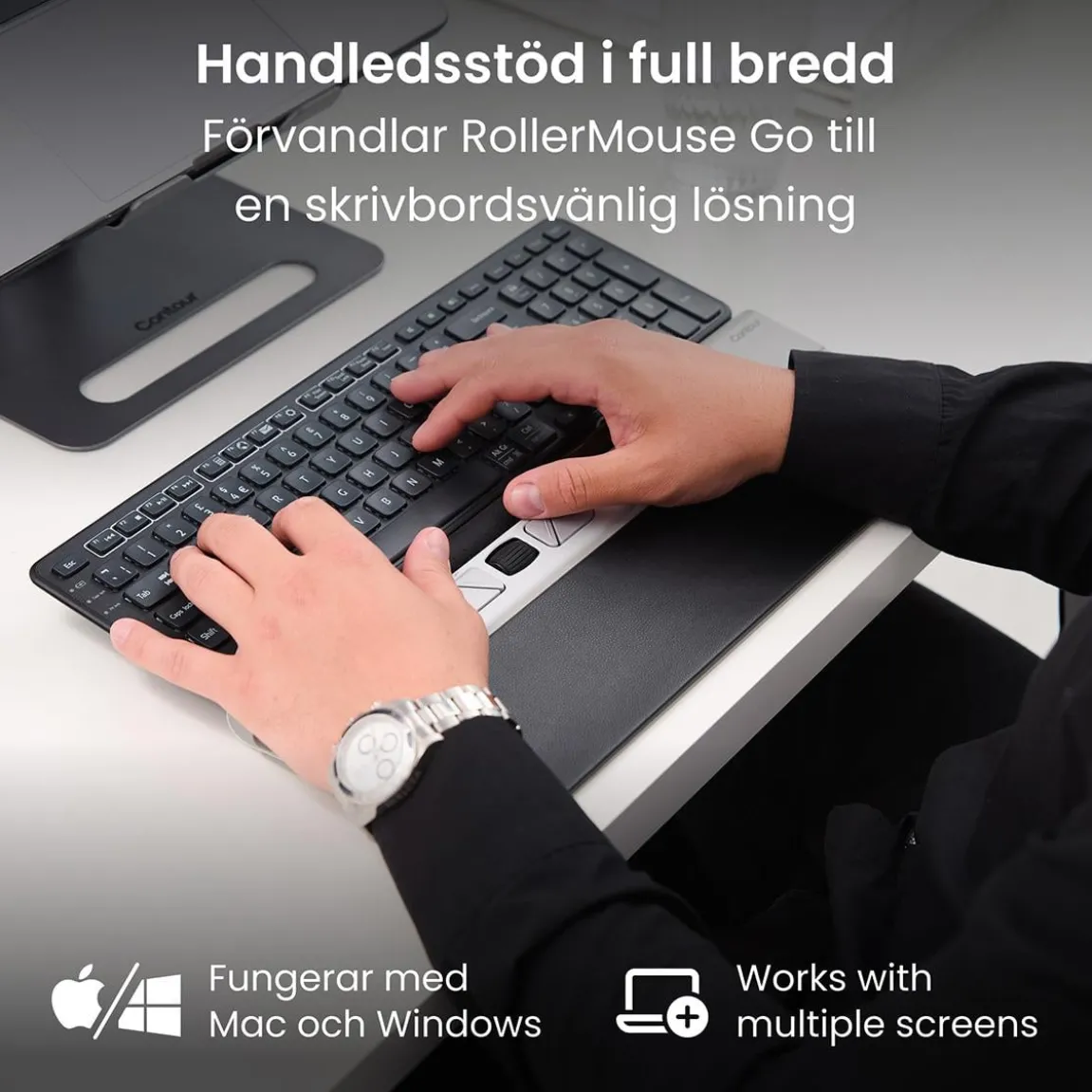 Ergonomisk Mus/Docka RollerMouse Go Trådlös