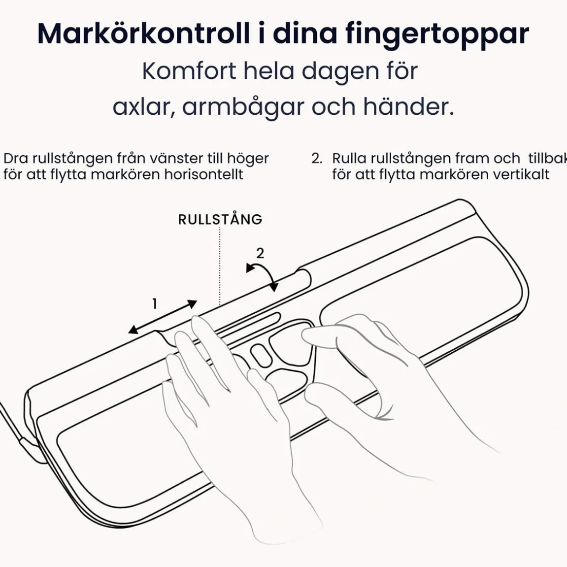 Ergonomisk Mus RollerMouse Pro 3 Med Sladd