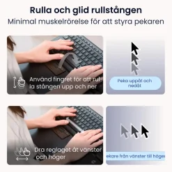 Ergonomisk Mus RollerMouse Pro Vegan Leather Med Sladd Slim