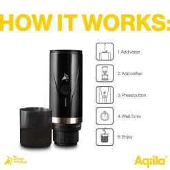 Espressomaskin Aqiila Coffebird Batteridriven