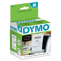 Etikett Dymo Labelwriter Kvittopappersrulle 57mm x 91m