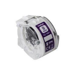 Etikettrulle Brother CZ1001 9mmx5m