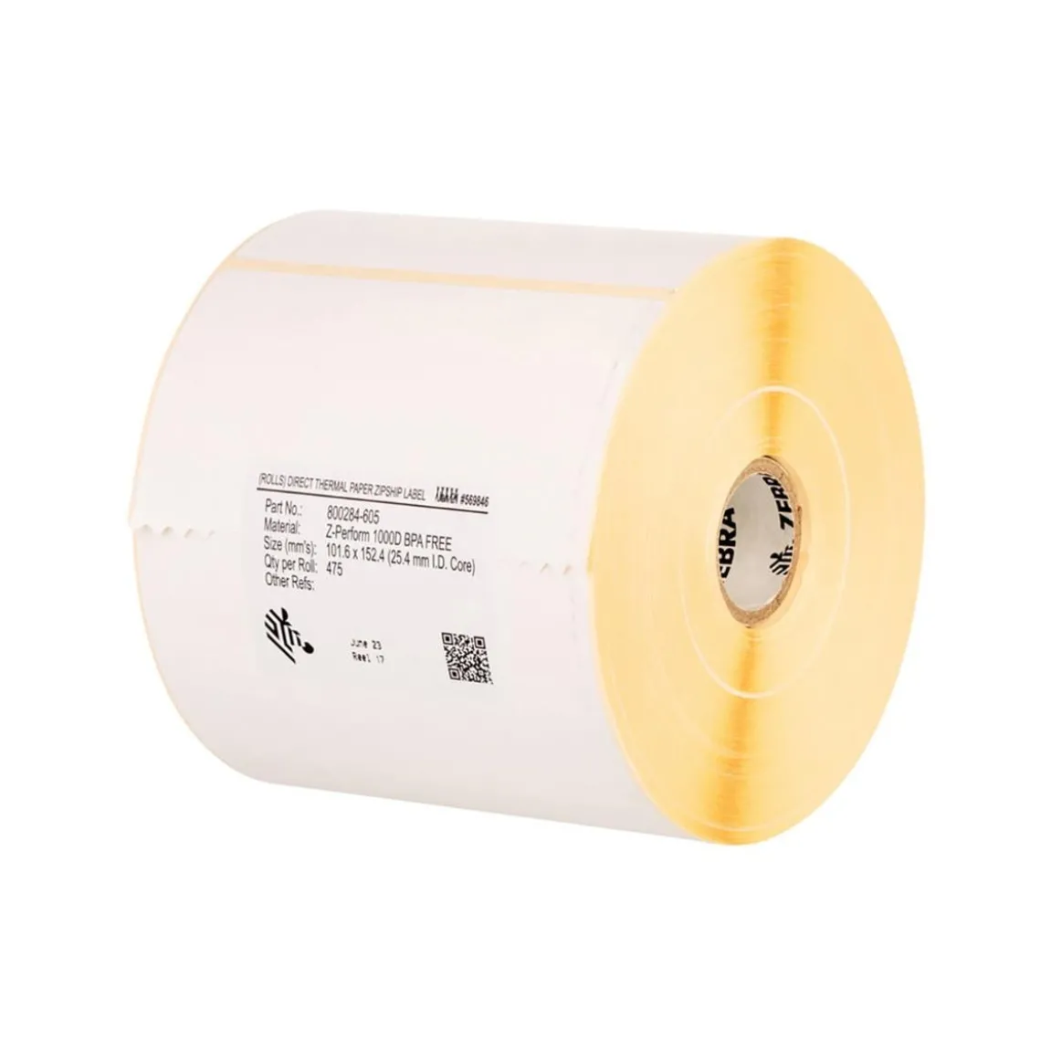 Etikett Zebra 1000T Obestr 51x25mm
