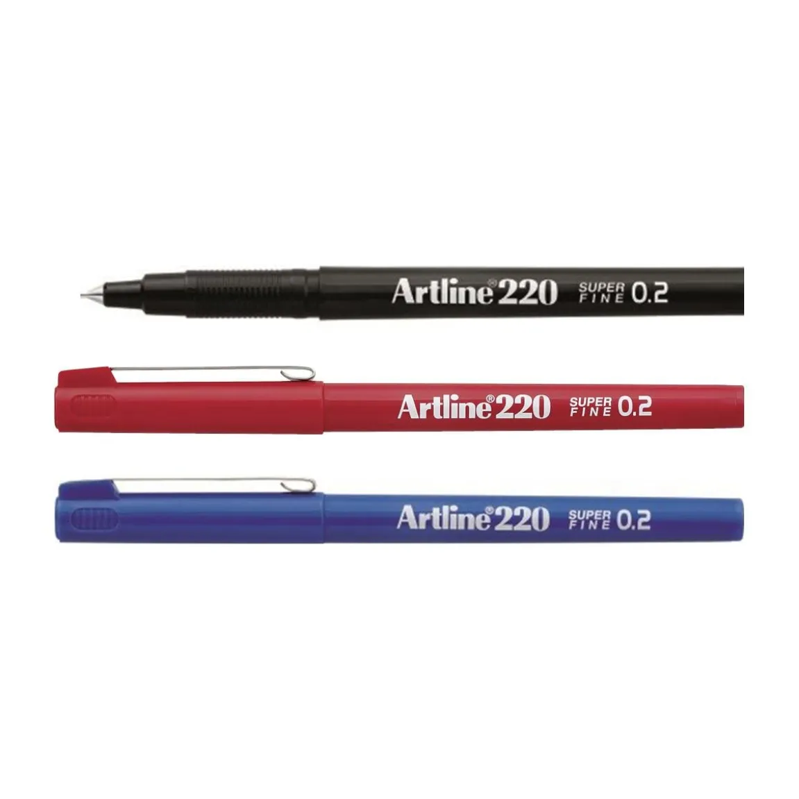 Fiberpenna Artline 220 Svart 0,2mm