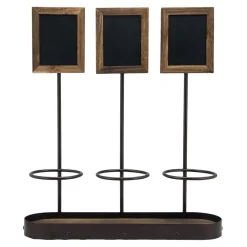 Flaskdisplay Securit Med Griffeltavla För 3 Flaskor 45x11cm x 3