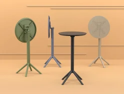 Fällbart Barbord Sky Svart Ø600