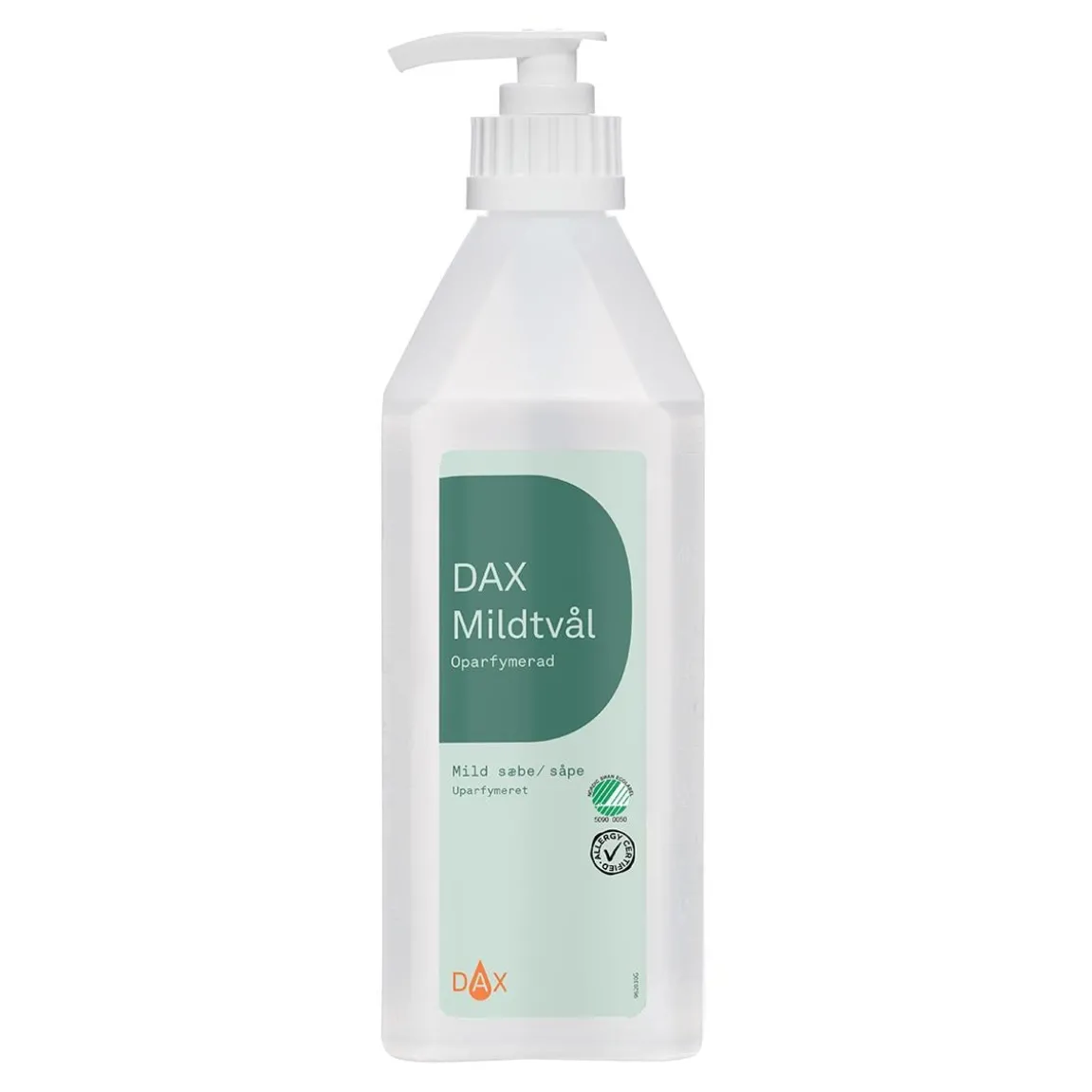 Flytande Tvål DAX Mild Pump Oparfymerad 600ml