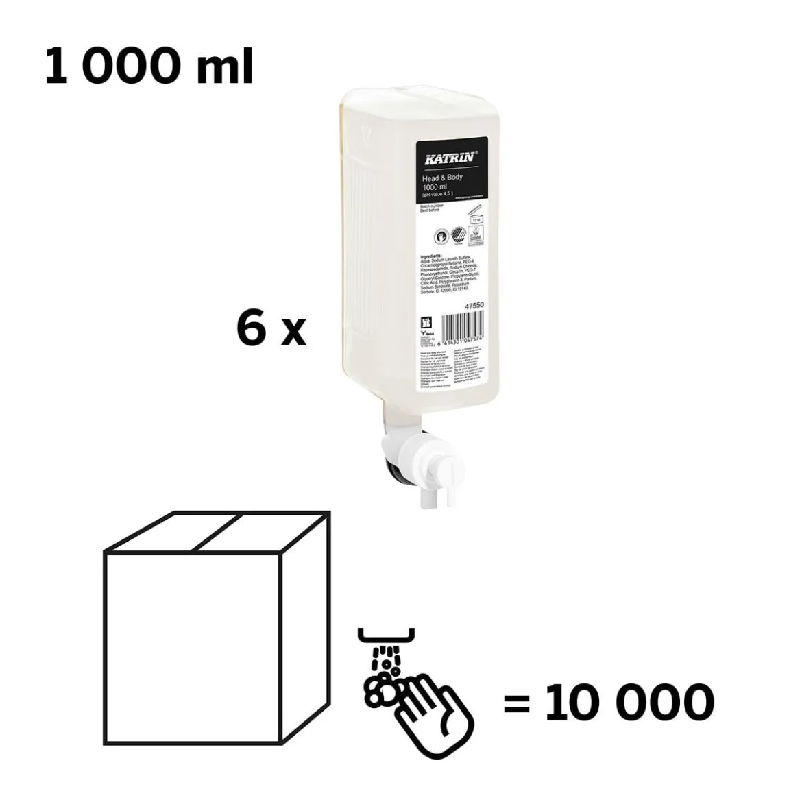 Flytande Tvål Katrin Pure Neutral 1L