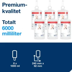 Flytande Tvål Tork S1 Antimikrobiell OParfymerad 1L