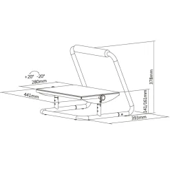 Fotstöd Sun-Flex Relax Svart