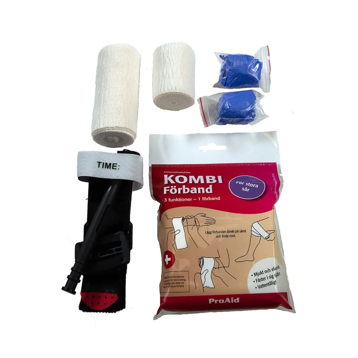 Första hjälpen Kit Stoppa Blödningen
