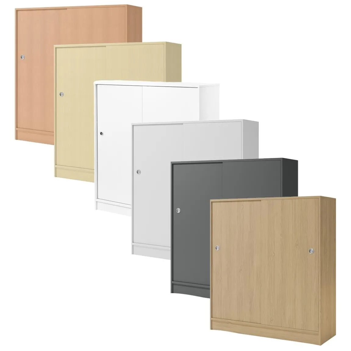 Förvaring Lanab Skjutdörrar Vit 1200x1325x415mm