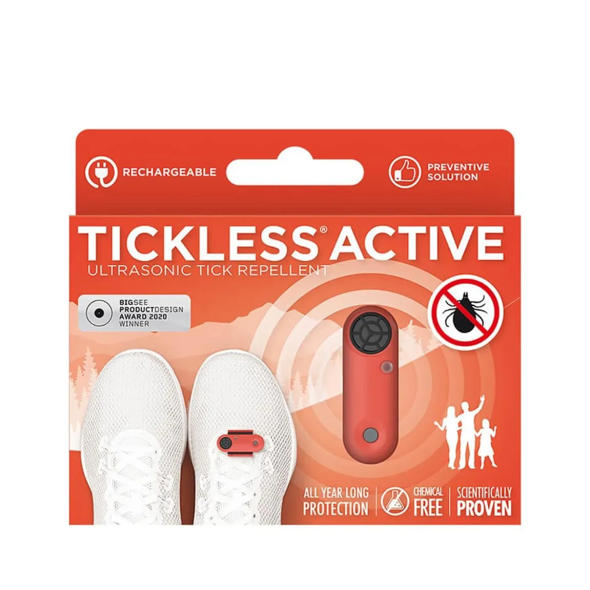 Fästingskydd Tickless Aktiv Korall