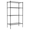 Gallerhylla 4 hyllplan Svart 1060x530x1880mm