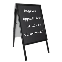 Gatuställ Alu-Line A-Bock Griffel Svart 50x100cm