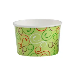Glassbägare Dekor Ljusgrön Ø90x48mm 260ml