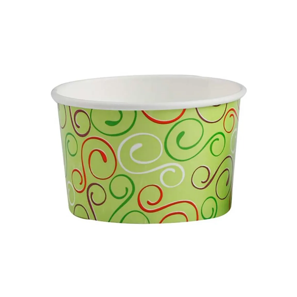 Glassbägare Dekor Ljusgrön Ø90x48mm 260ml