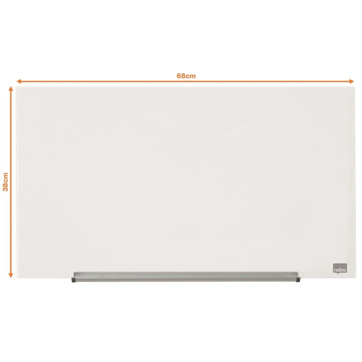 Glastavla Nobo Impression Pro 31" vit 677x381mm
