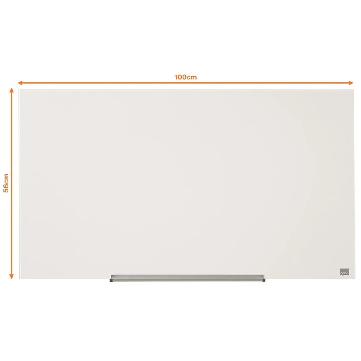Glastavla Nobo Impression Pro 45" vit 993x559mm