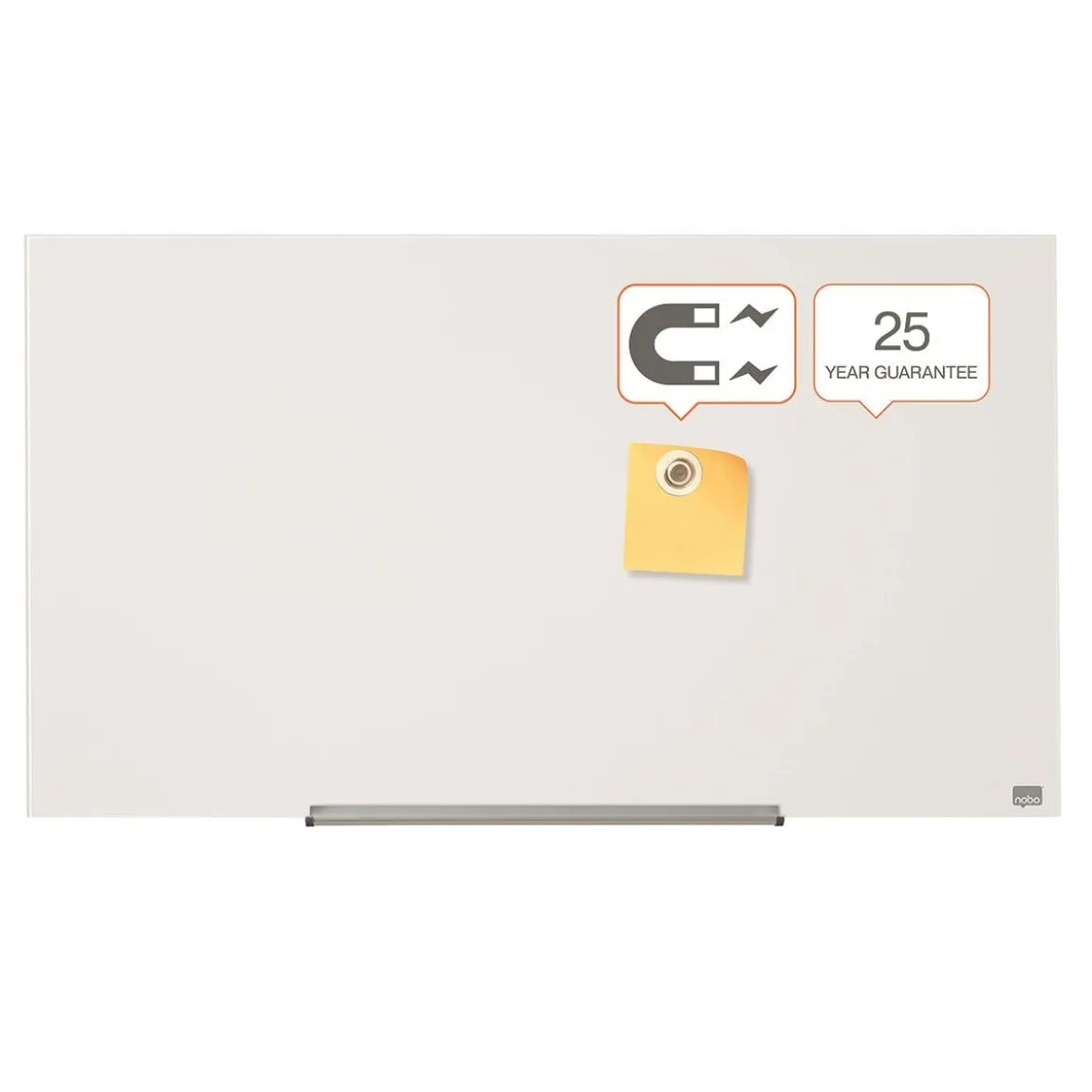 Glastavla Nobo Impression Pro 45" vit 993x559mm