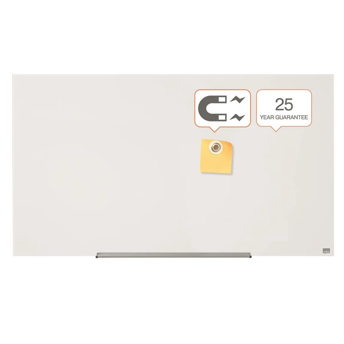 Glastavla Nobo Impression Pro 57" vit 1260x711mm