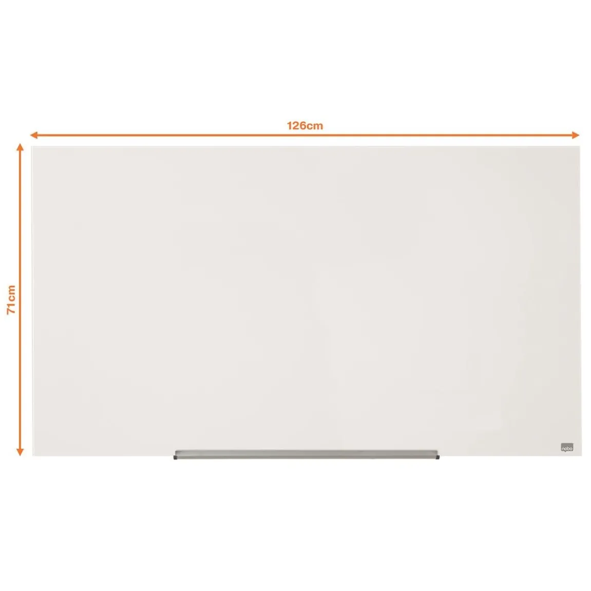 Glastavla Nobo Impression Pro 57" vit 1260x711mm