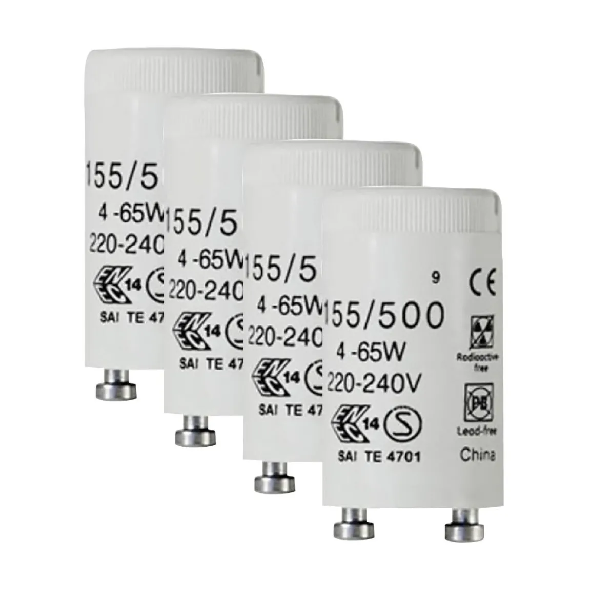 Glimtändare GE 4-22W singel 155/200