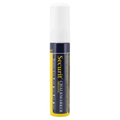 Griffelpenna Securit Rektangulär Spets Vit 7-15mm
