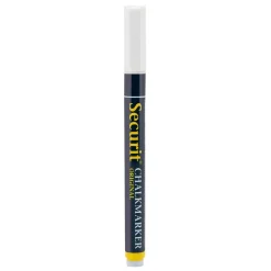 Griffelpenna Securit Rund Spets Vit 1-2mm