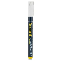 Griffelpenna Securit Rund Spets Vit 1-2mm