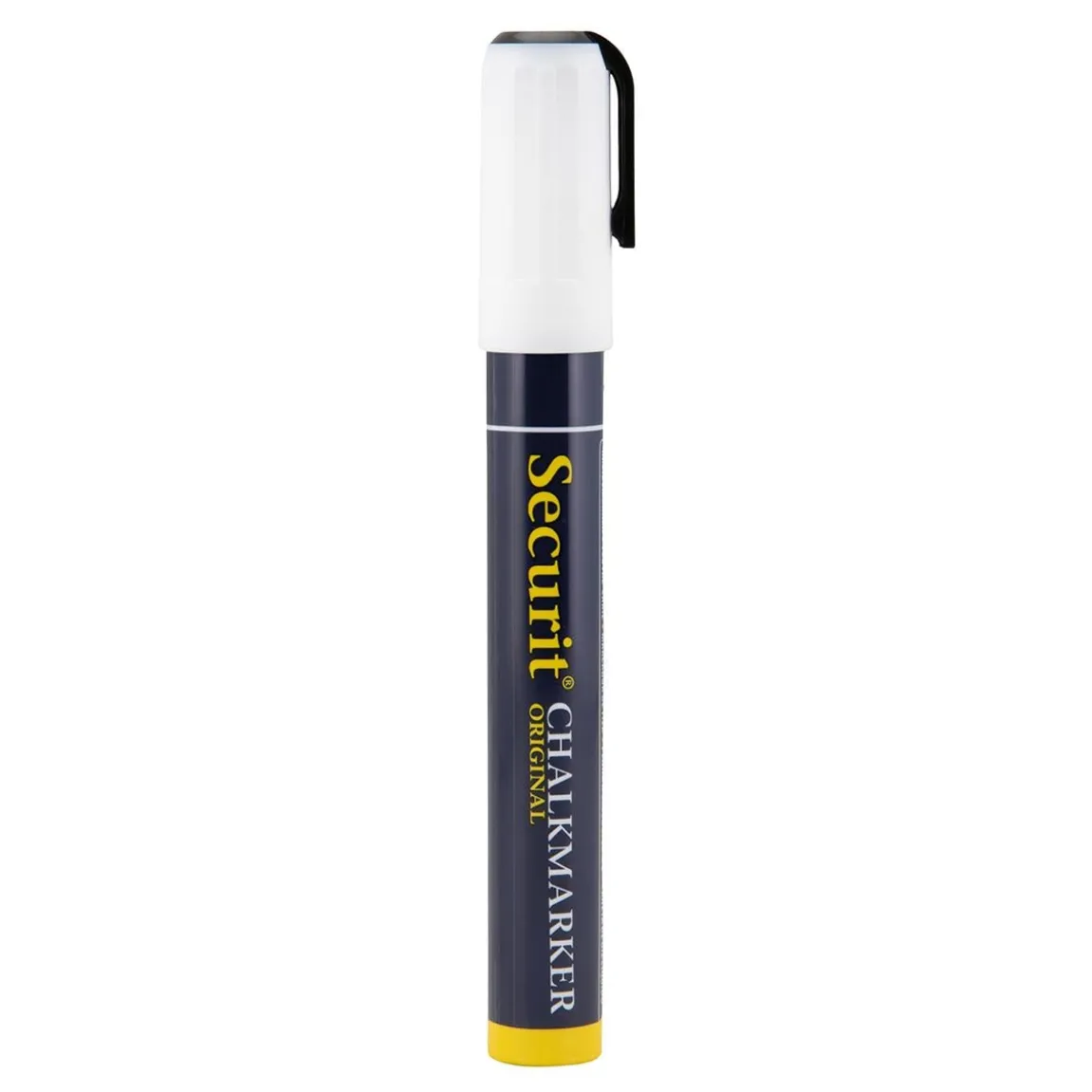Griffelpenna Securit Snedskuren Spets Vit 2-6mm