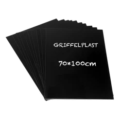 Griffelplast Svart 70x100cm