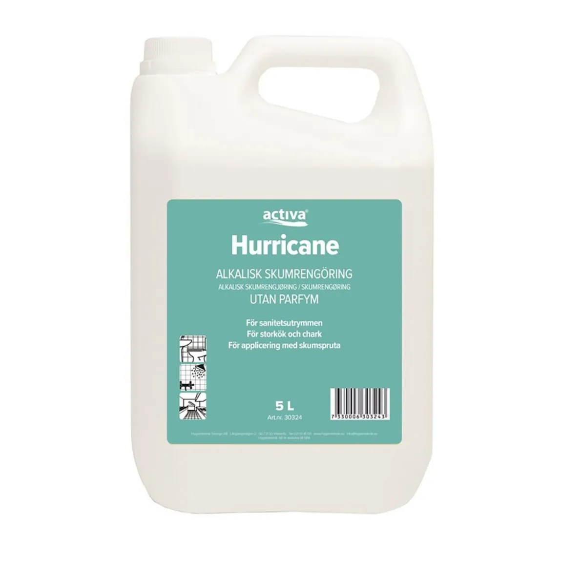Grovrent Activa Hurricane Skum Oparfymerad 5L
