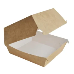 Hamburgerbox Brun 120x120x80mm