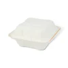 Hamburgerbox Träfiber Vit 145x145x70mm