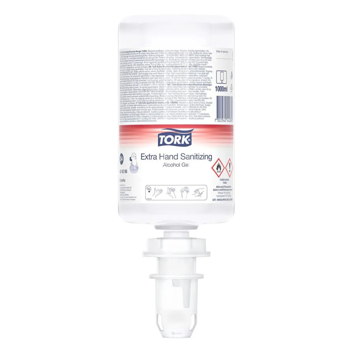 Handdesinfektion Tork S4 Alcogel 1L