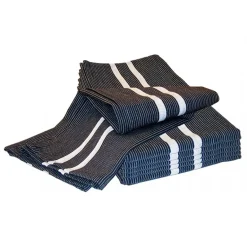 Handduk Segers Bomull Svart/Vit 50x70cm