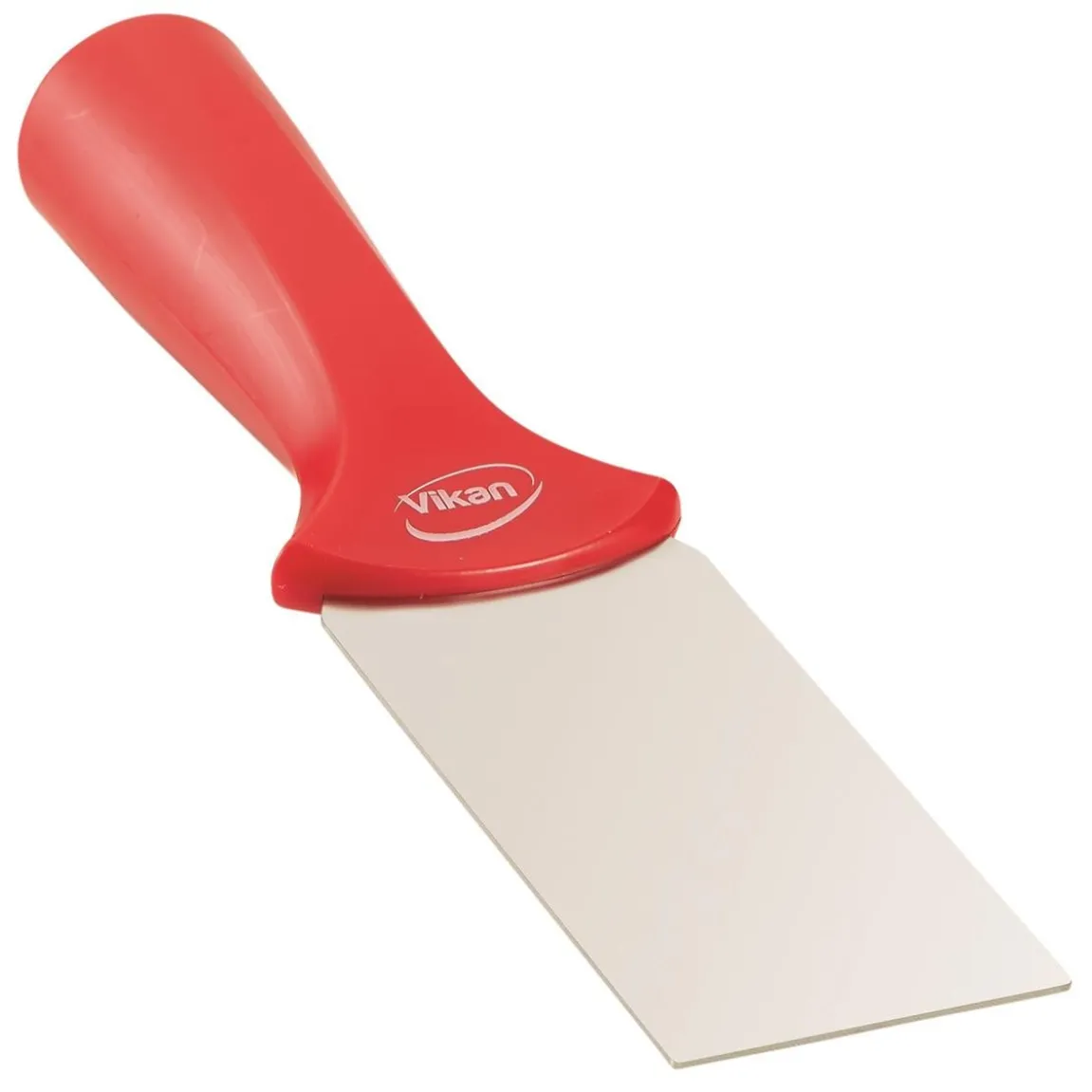 Handskrapa Vikan Rostfri Gängat Handtag Röd 50mm